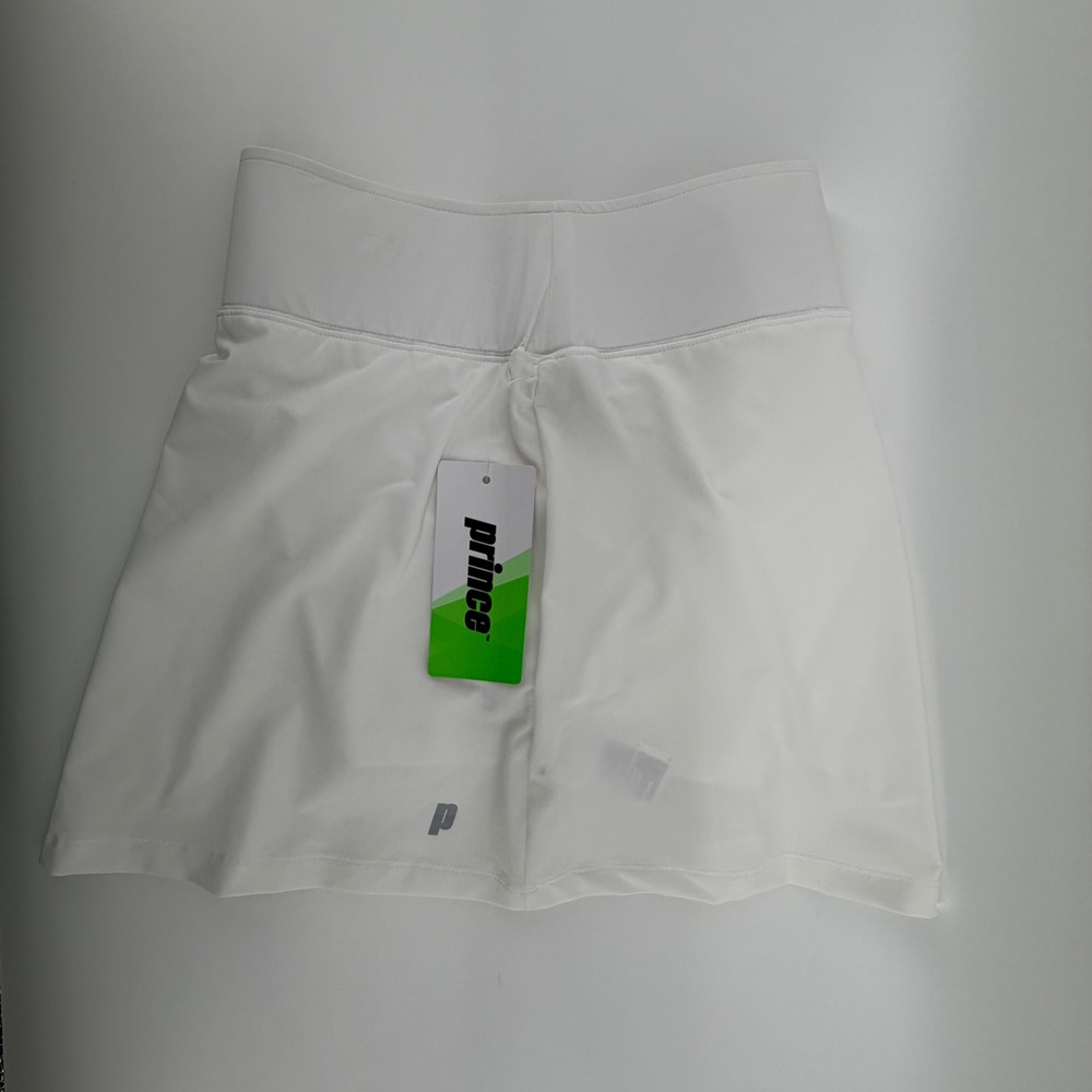 Prince Womens White Match Knit Tennis Skort Size M WPT17200 Moisture Wicking